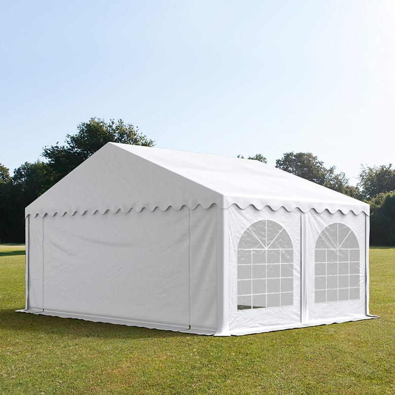 5x5m Partytent wit PVC 750 Feesttenten, Bruilofttent, Kadertenten, Horecatenten, Pagodetenten, Restaurant Tenten