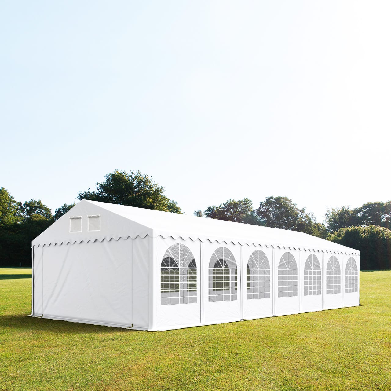6x14m Marquee white PVC 750 PRO party tent, event shelter