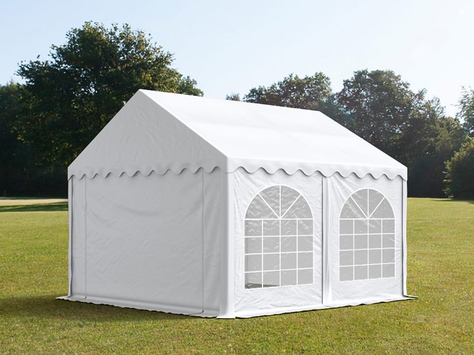 3x4m Marquee white PVC 800 PRO party tent, event shelter