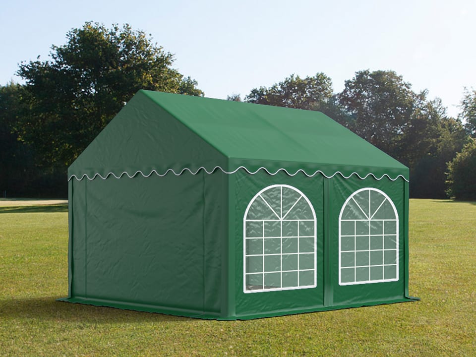 3x4m Tente de réception vert foncé PVC 800 Barnum, Chapiteau