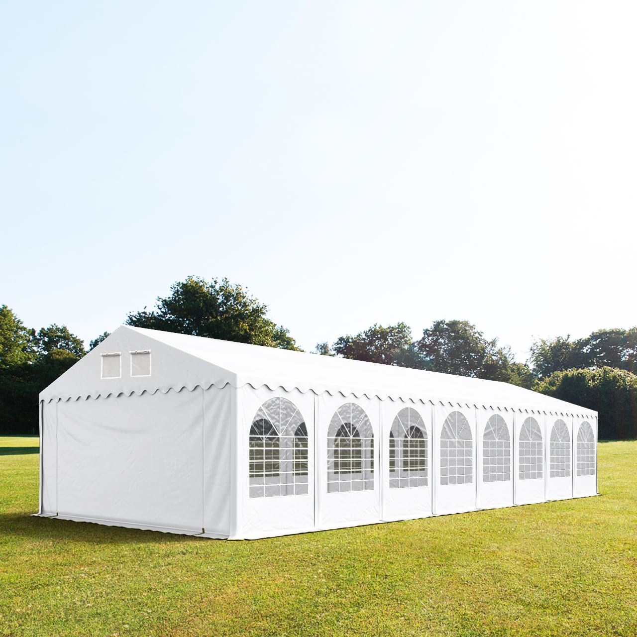 6x20m Partytelt hvid PVC 800 Festtelt, Eventtelt