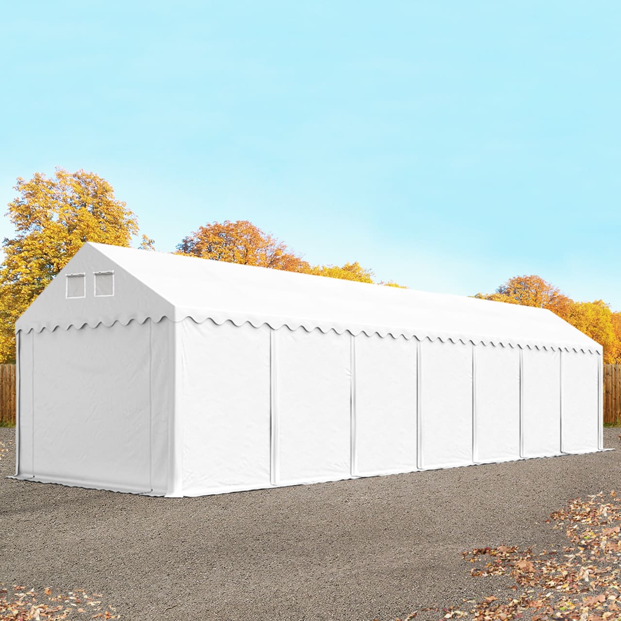 4x14m Namiot Magazynowy biały PVC 800 Namiot Przemysłowy