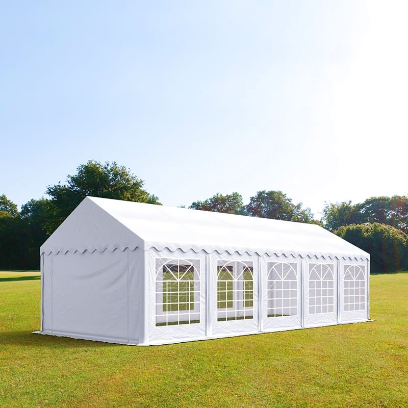 4x10m Partytent wit PVC 700 Feesttenten, Bruilofttent, Kadertenten, Horecatenten, Pagodetenten, Restaurant Tenten