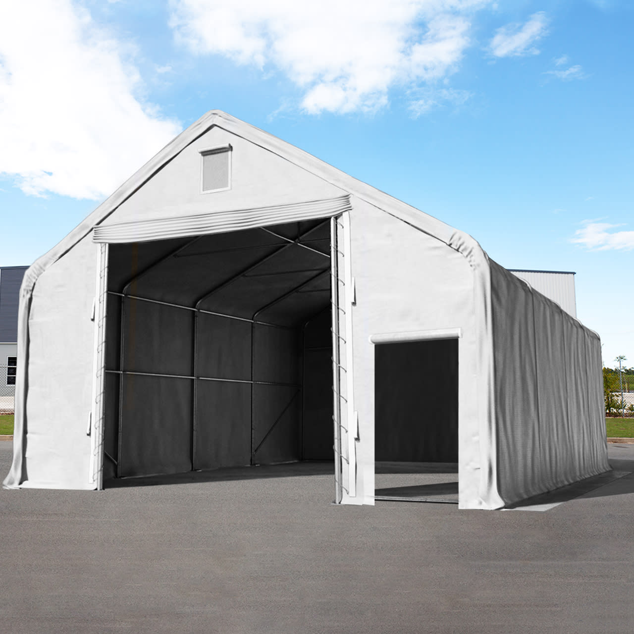 10x20m Industrial Tent grey PVC 2300 Everest storage shelter