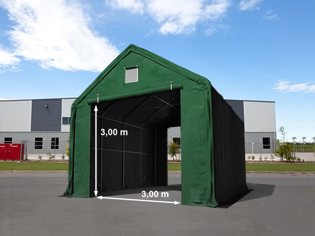 4x8m Industrial Tent dark green PVC 2300 Everest storage shelter