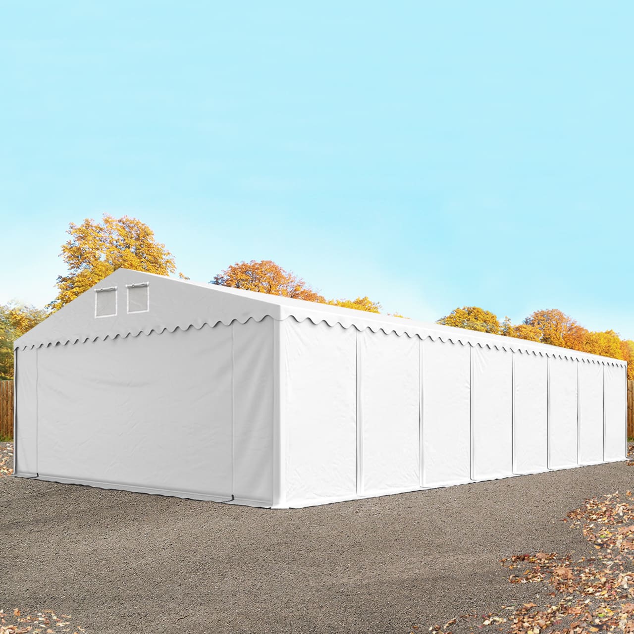 8x24m Carpa almacén blanco PVC 800 Carpa para almacenamiento, Carpa industrial, Almacén desmontable