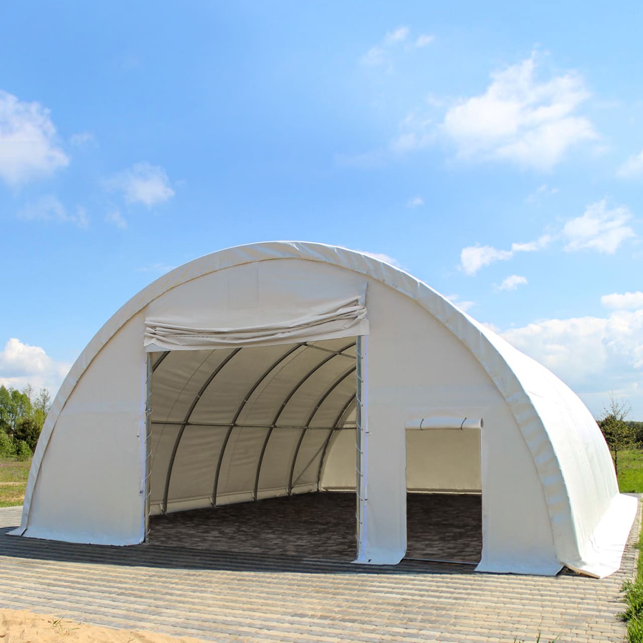 9,15x20m Θολωτή αίθουσα bianco PVC 2300