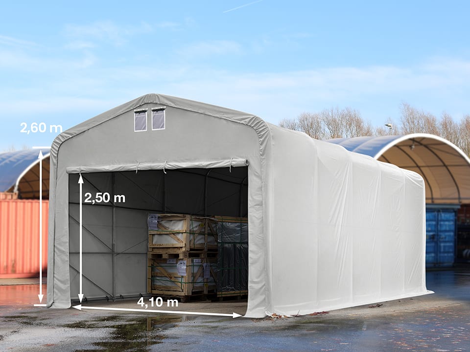 5x10m Hangar PVC gris PVC 850 Hall de stockage