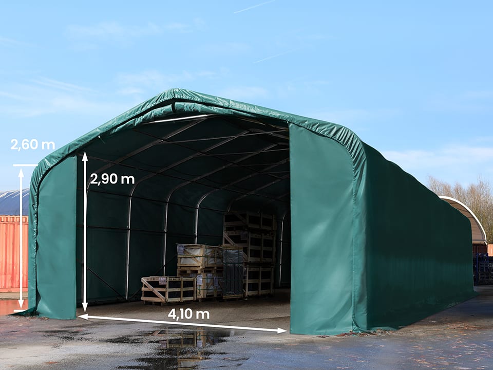 6x24m Hangar PVC vert foncé PVC 850 Hall de stockage