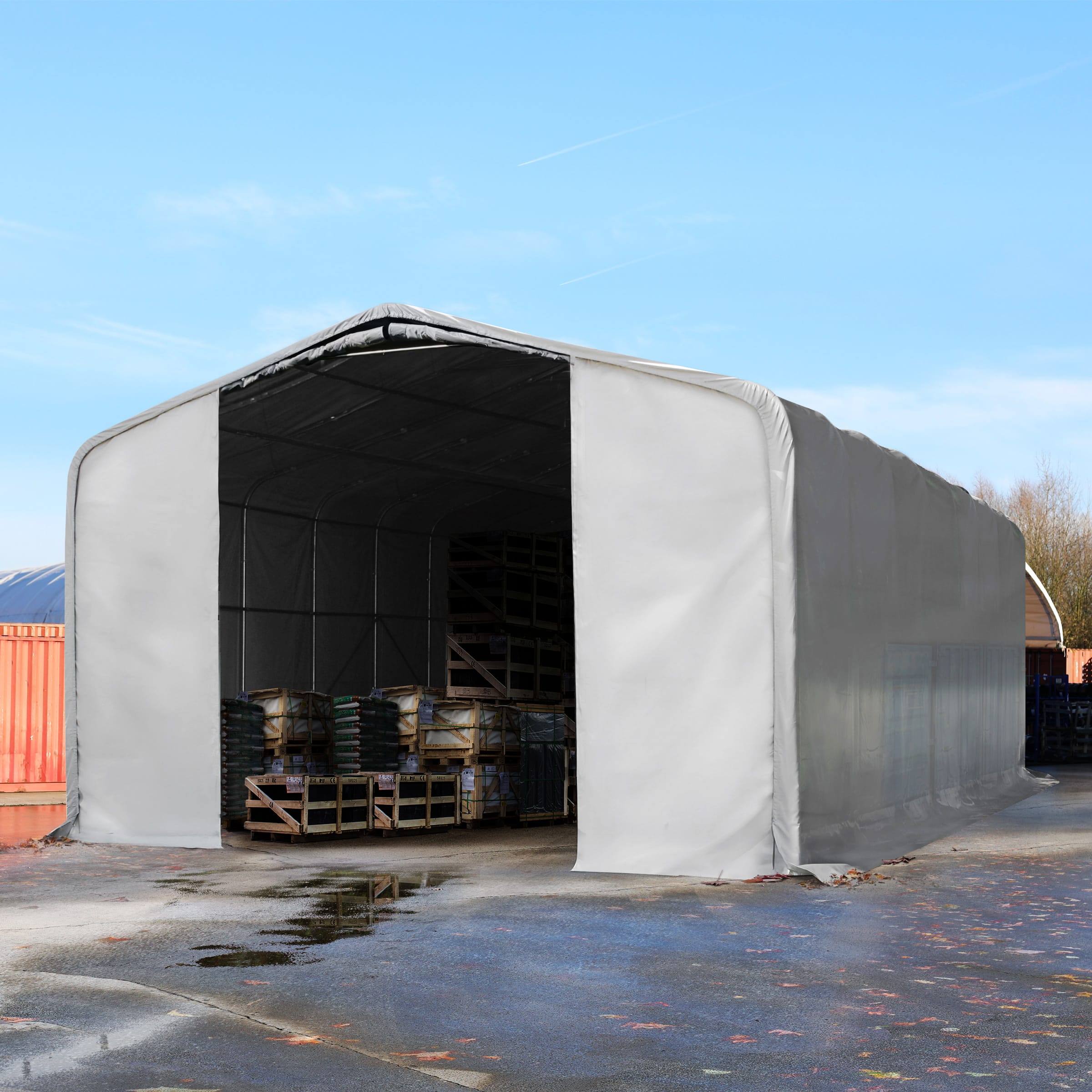 8x36m Industrial Tent grey PVC 2300 Viking storage shelter