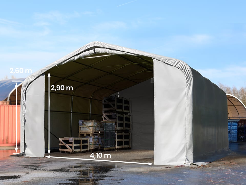 6x6m Hala Namiotowa szary PVC 850 Namiot Magazynowy, Namiot Przemysłowy, Hale Warsztatowe, Hale Magazynowe