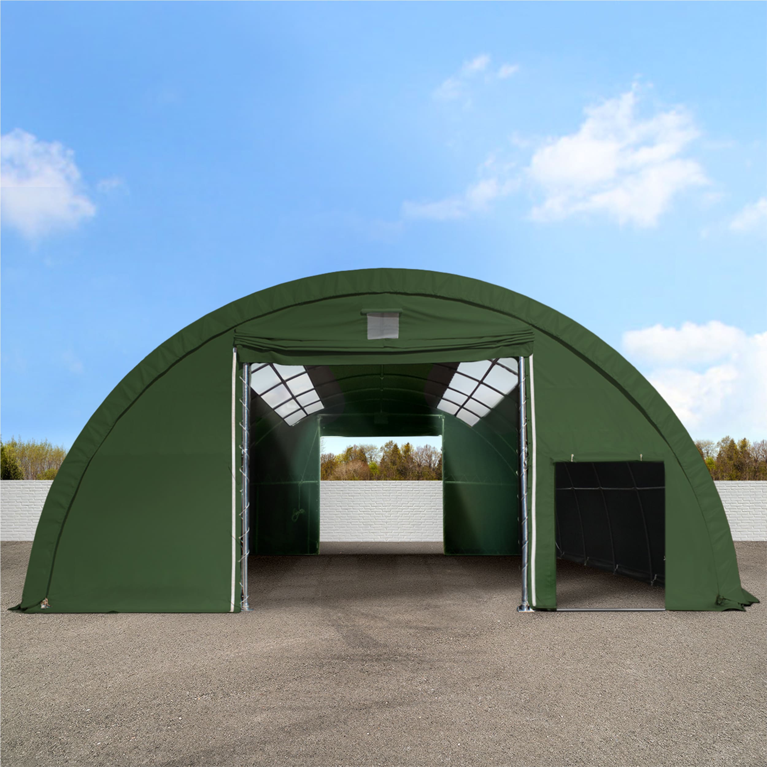 9,15x10m Θολωτή αίθουσα verde scuro PVC 2300
