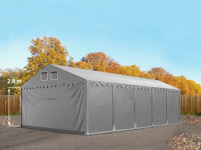 5x10m Storage Tent grey PVC 800 temporary buildings