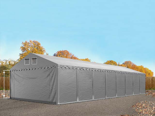 5x20m Namiot Magazynowy szary PVC 800 Namiot Przemysłowy