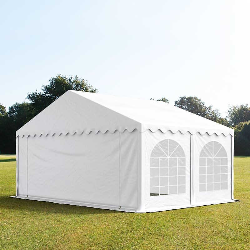 5x5m Marquee white PVC 700 PRO party tent, event shelter
