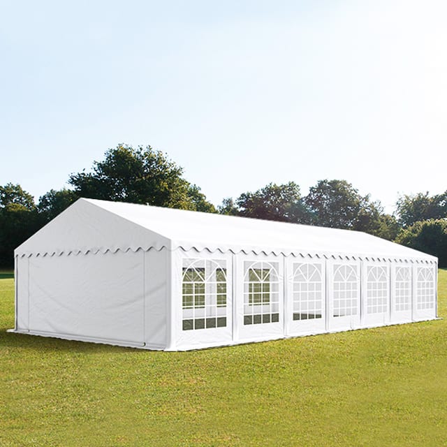 6x14m Marquee white PVC 700 PRO party tent, event shelter