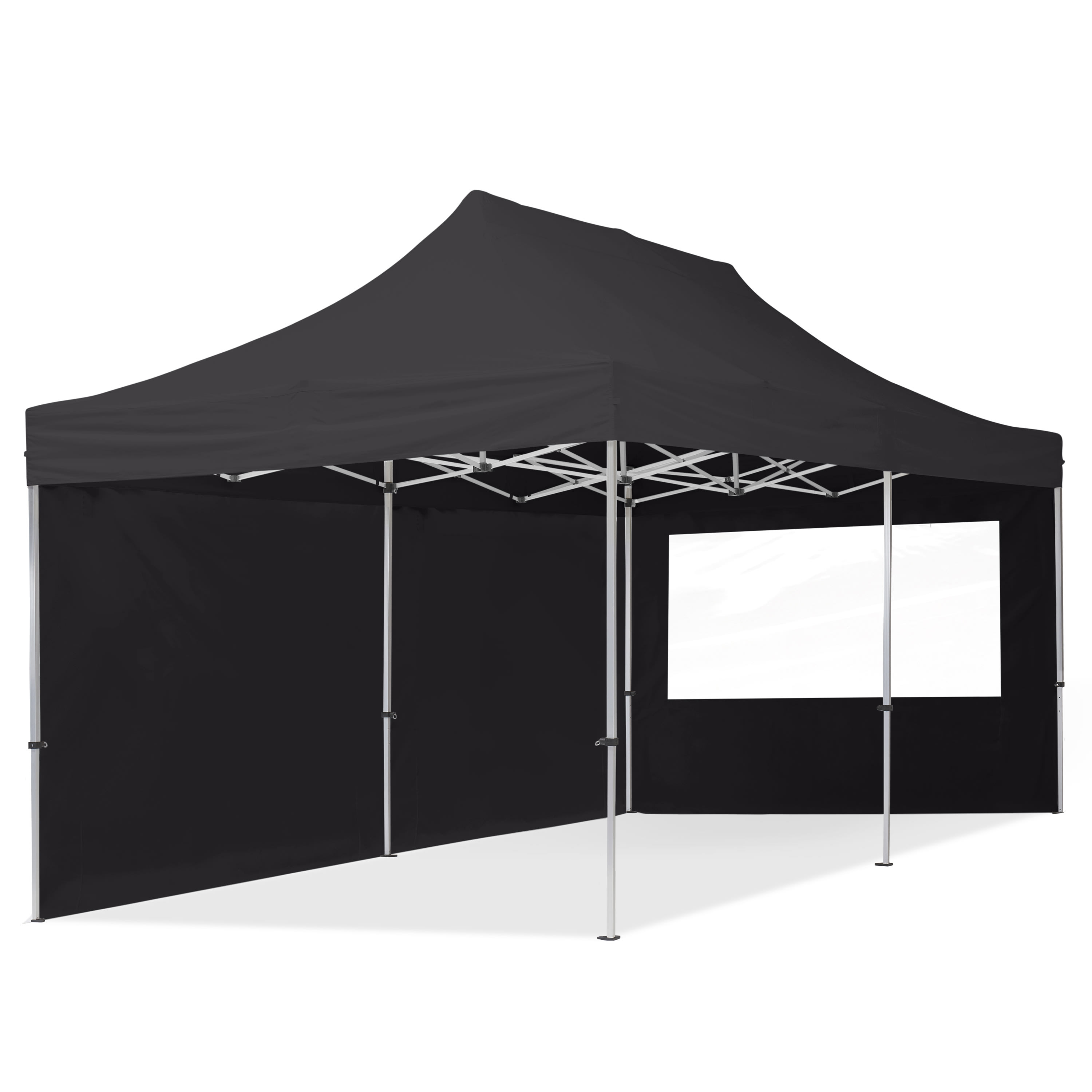 3x6m Pop Up Gazebo black High-performance Polyester 700 folding gazebo, tent gazebo