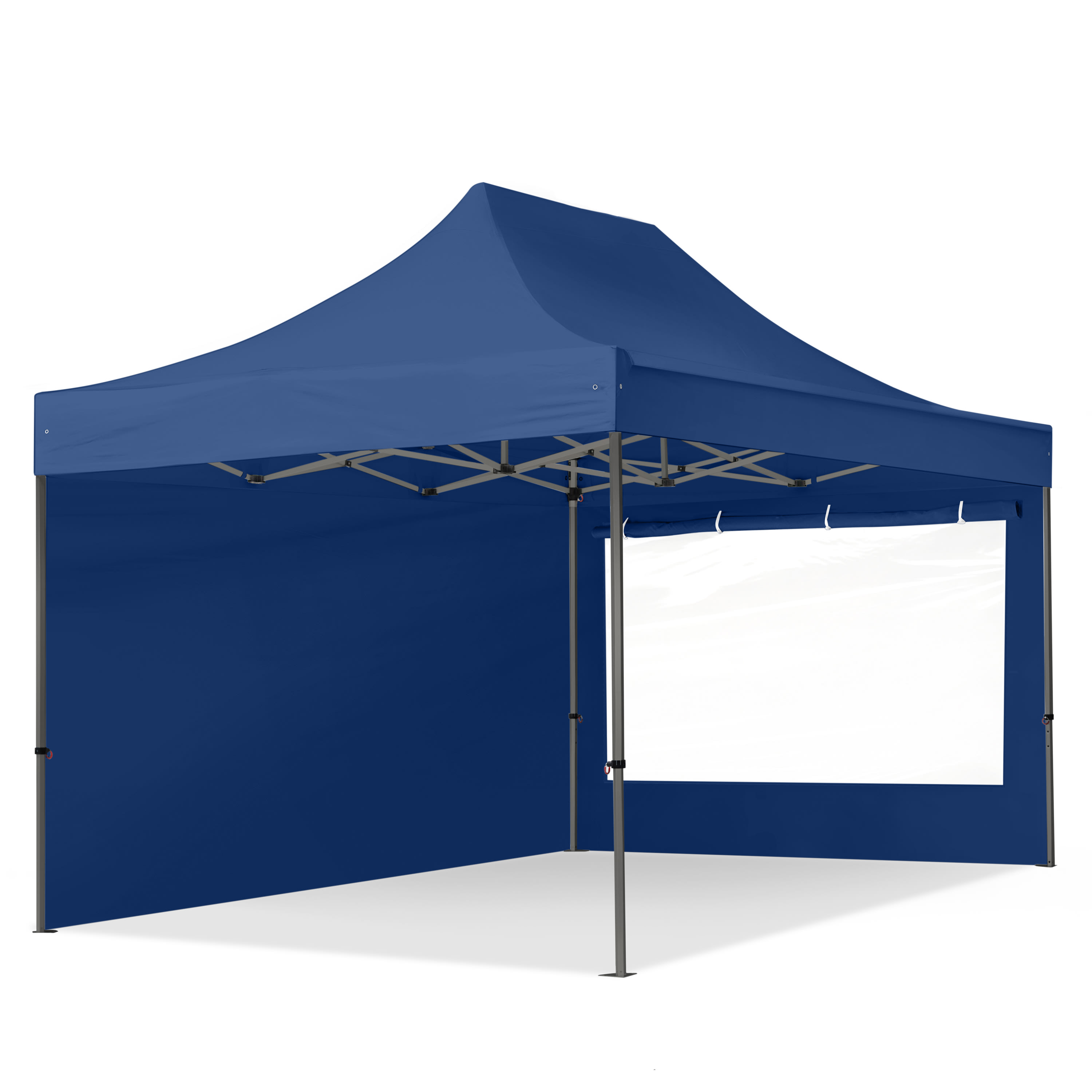 3x4,5m Tonnelle pliante bleu Polyester haute qualité 750 Tente pliante, Barnum pliante