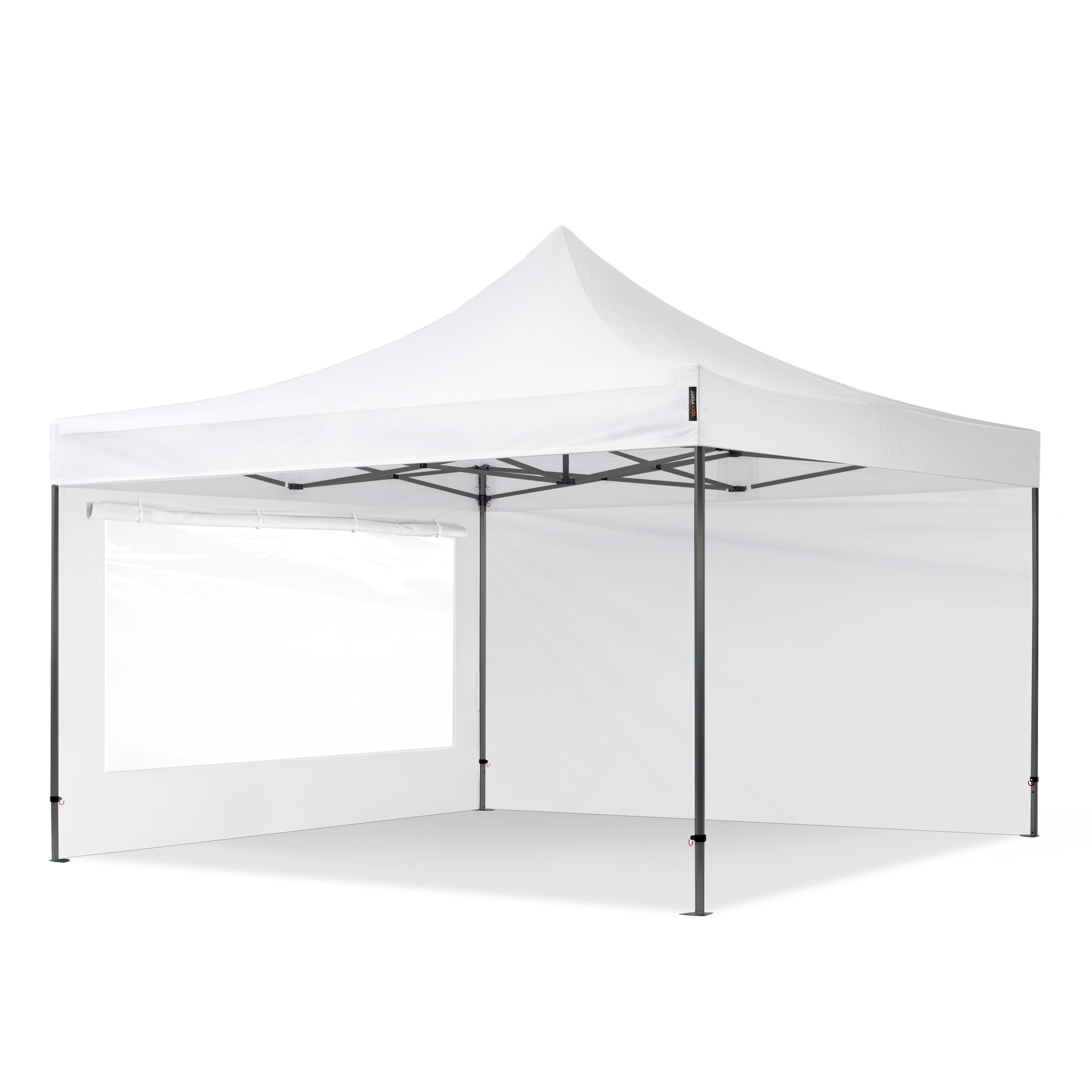 4x4m Tonnelle pliante blanc Polyester haute qualité 750 Tente pliante, Barnum pliante