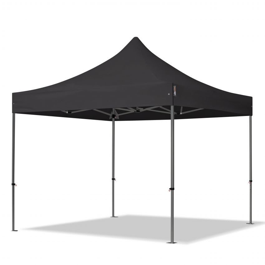 3x3m Tonnelle pliante noir PVC 800 Tente pliante, Barnum pliante