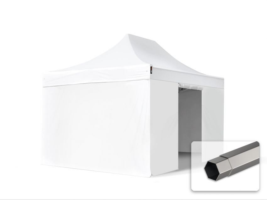 3x4,5m Easy up Partytent wit PVC 800 Pop Up Partytenten, Easy Up paviljoen, Doorwerktent