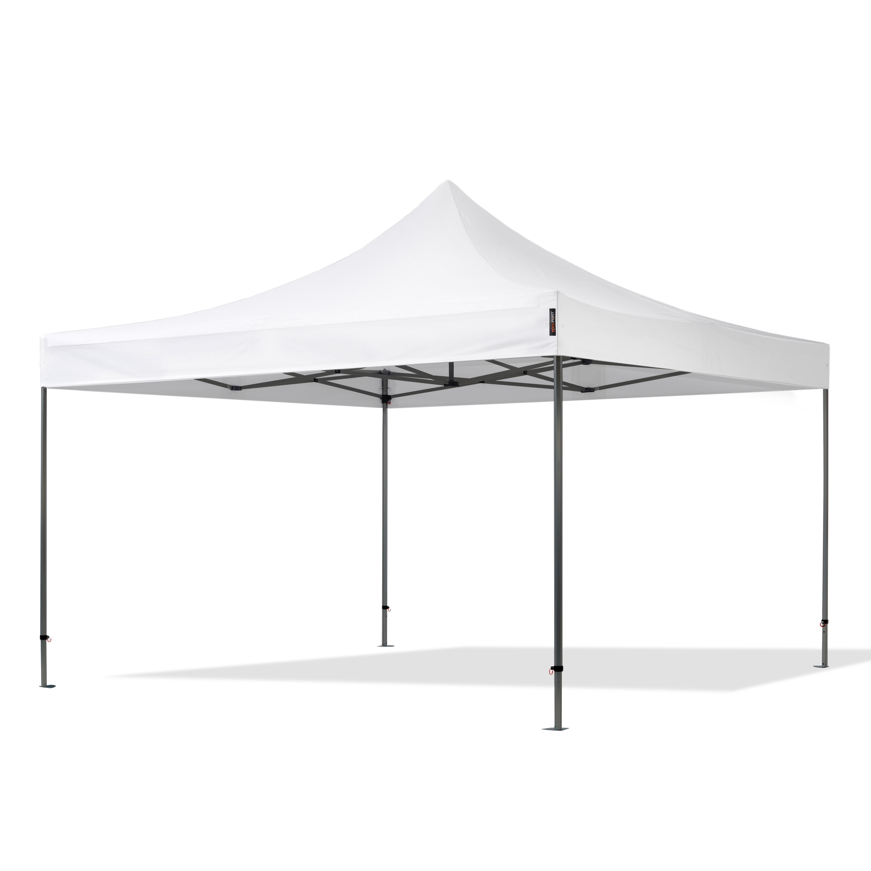 4x4m Snabbtält vit PVC 800 Depåtält, Pop Up Tält, Paviljong, Marknadstält, Easy Up Tält