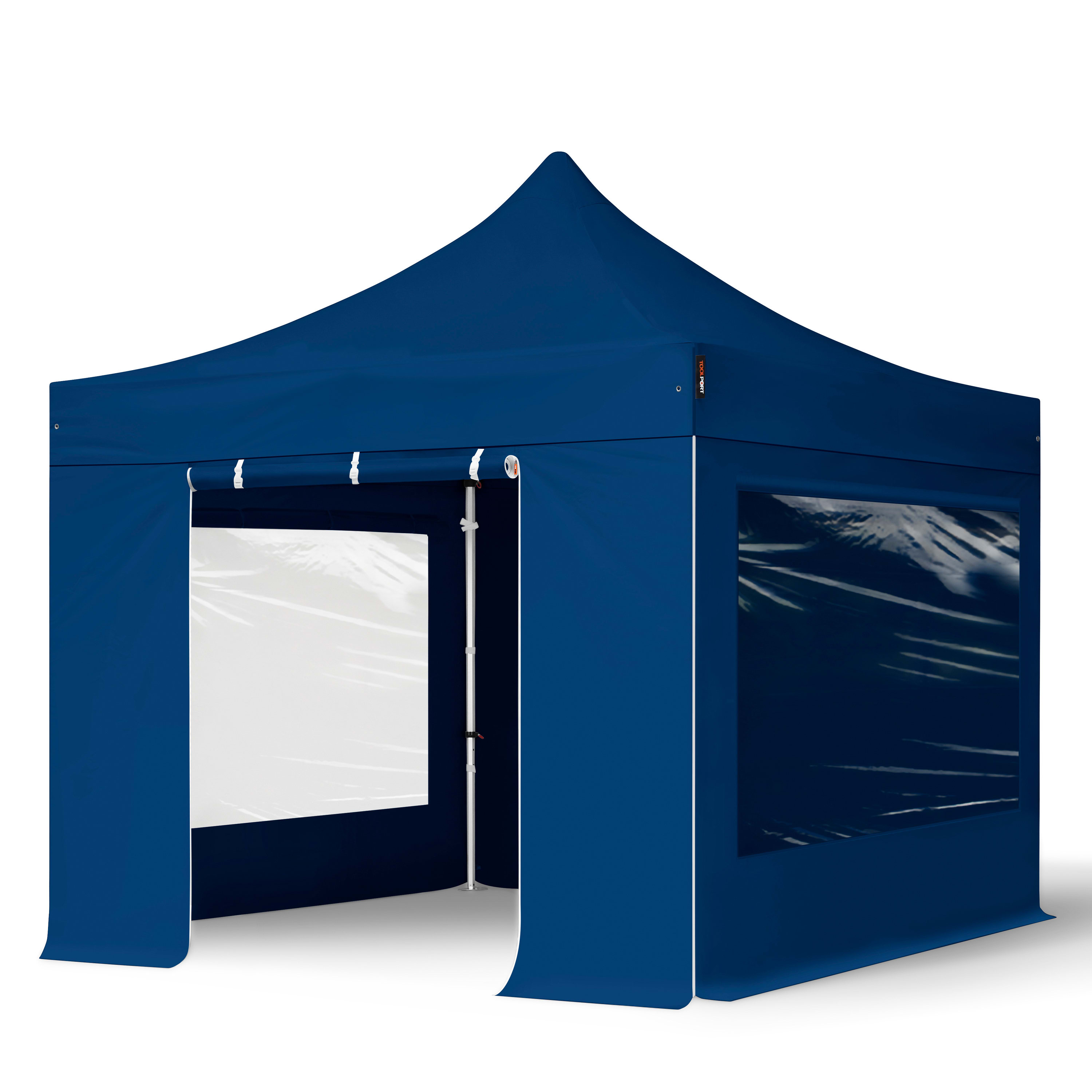 3x3m Easy up Partytent blauw Hoogwaardig polyester 800 Pop Up Partytenten, Easy Up paviljoen, Doorwerktent