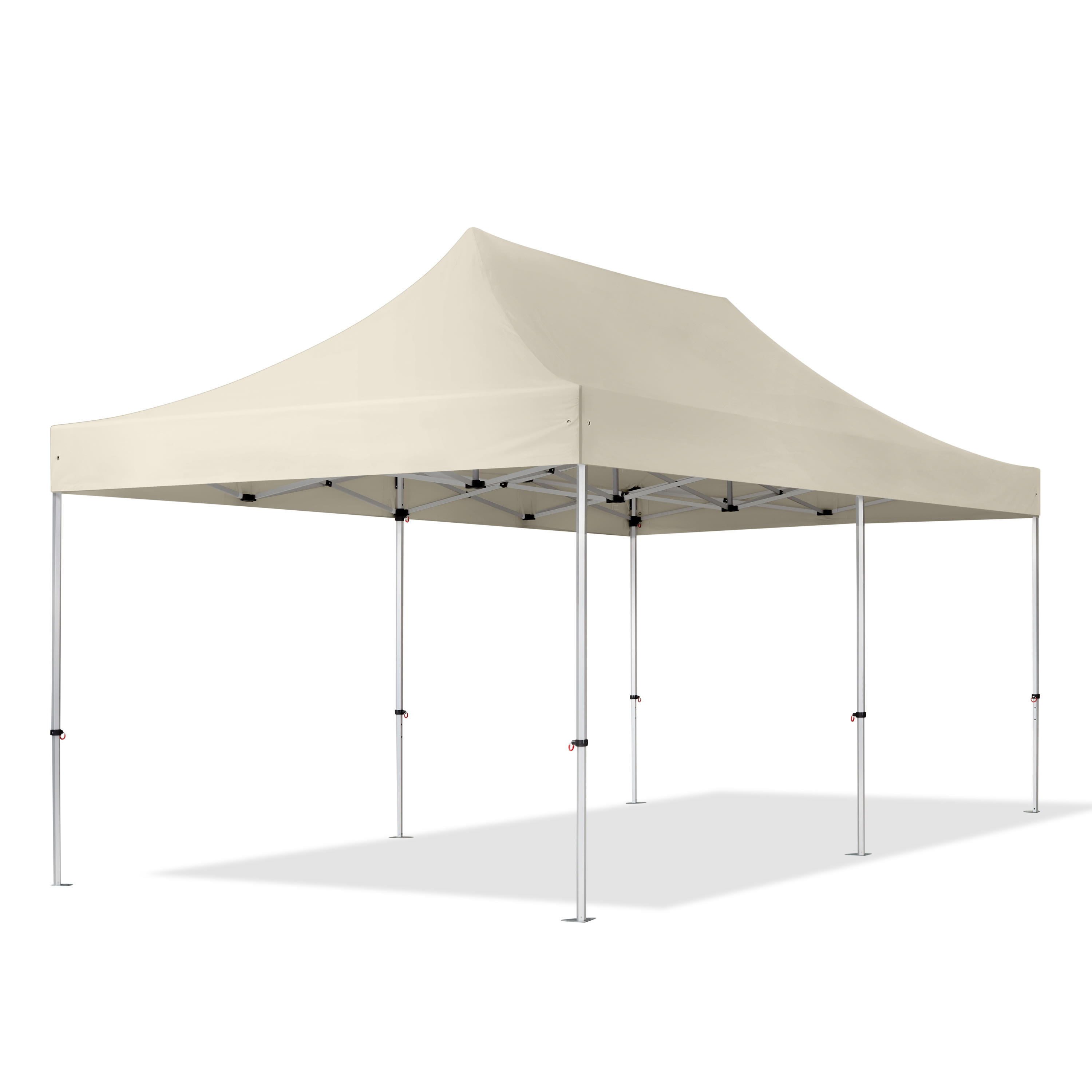 TOOLPORT 3x6m, aluminium, easy-up-pavillon, uden sidedele, creme - (600218)