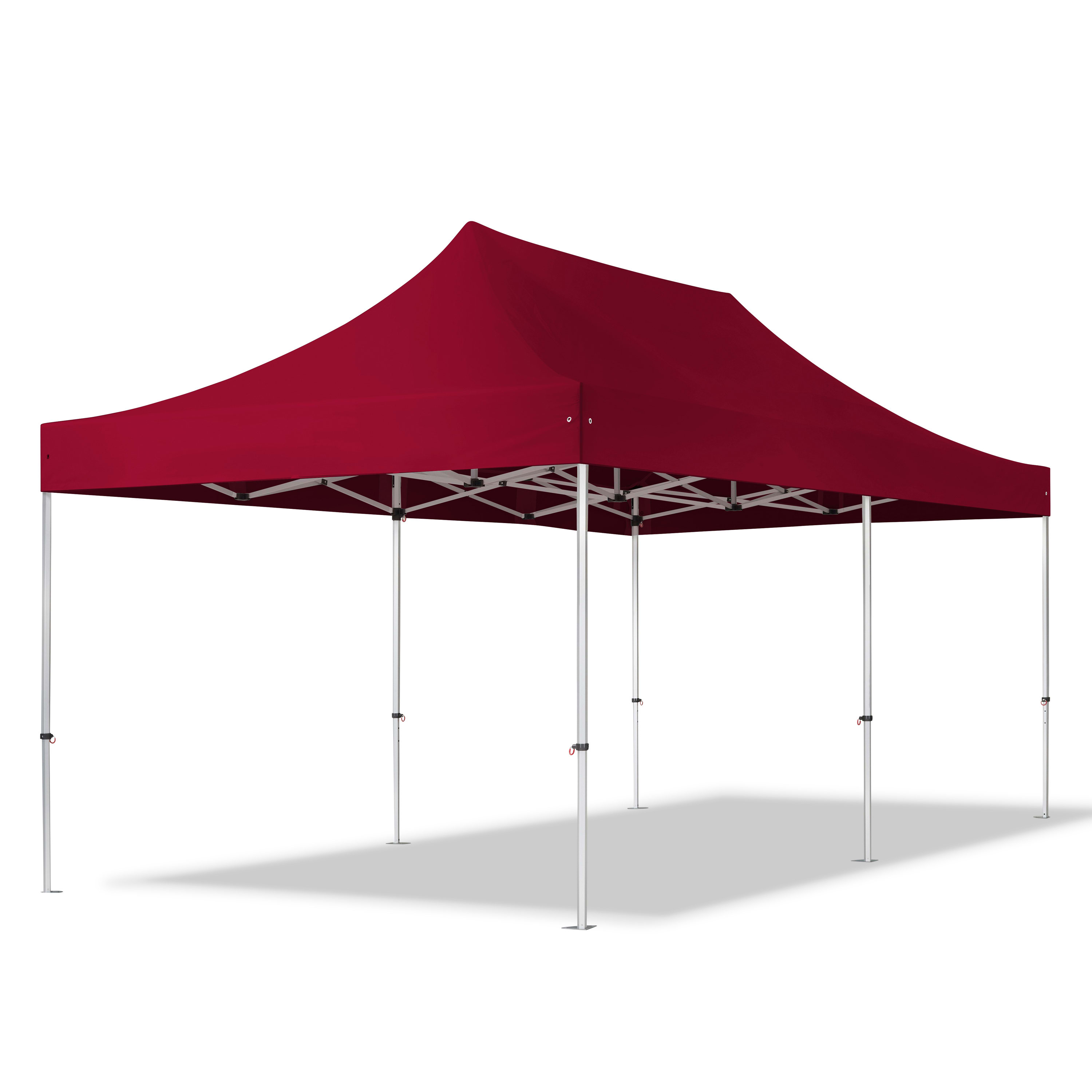 3x6m Tonnelle pliante rouge Polyester haute qualité 800 Tente pliante, Barnum pliante