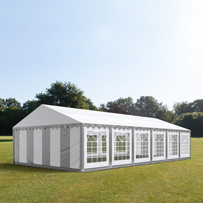 6x12m Marquee grey-white PVC 700 PRO party tent, event shelter