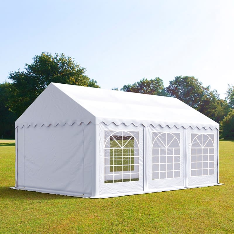 4x6m Tente de réception blanc PVC 700 Barnum, Chapiteau