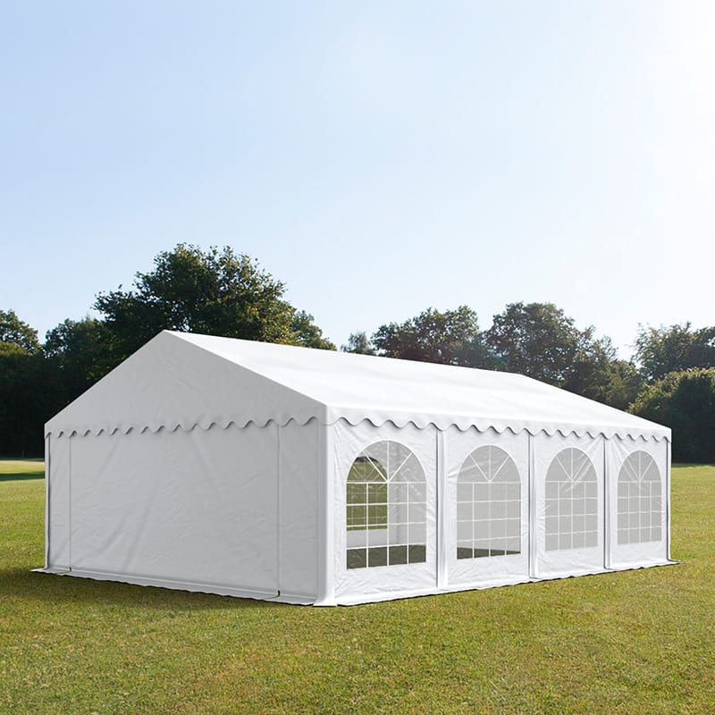 6x8m Marquee white PVC 750 PRO party tent, event shelter