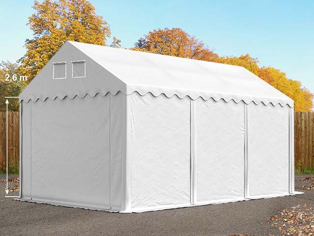 4x6m Storage Tent white PVC 800 temporary buildings
