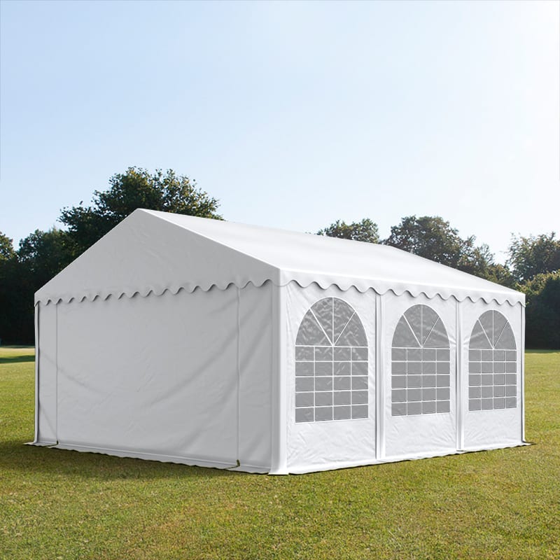 5x6m Marquee white PVC 1400 PRO party tent, event shelter