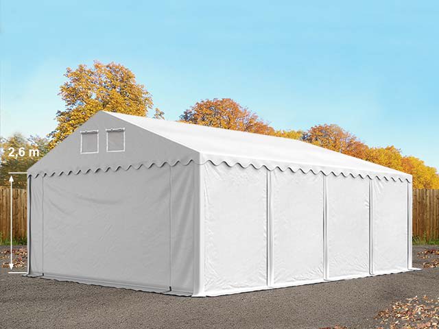 6x8m Tente de stockage blanc PVC 800