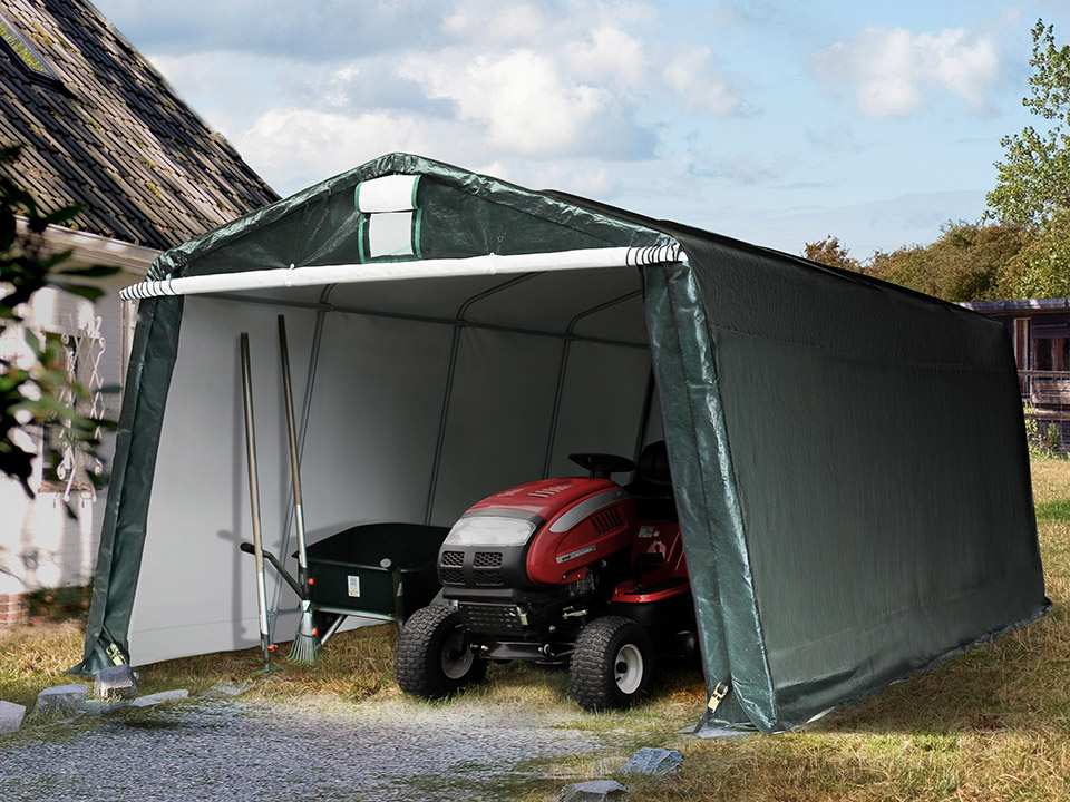 3.3x6.2m Portable Garage dark green PE 450