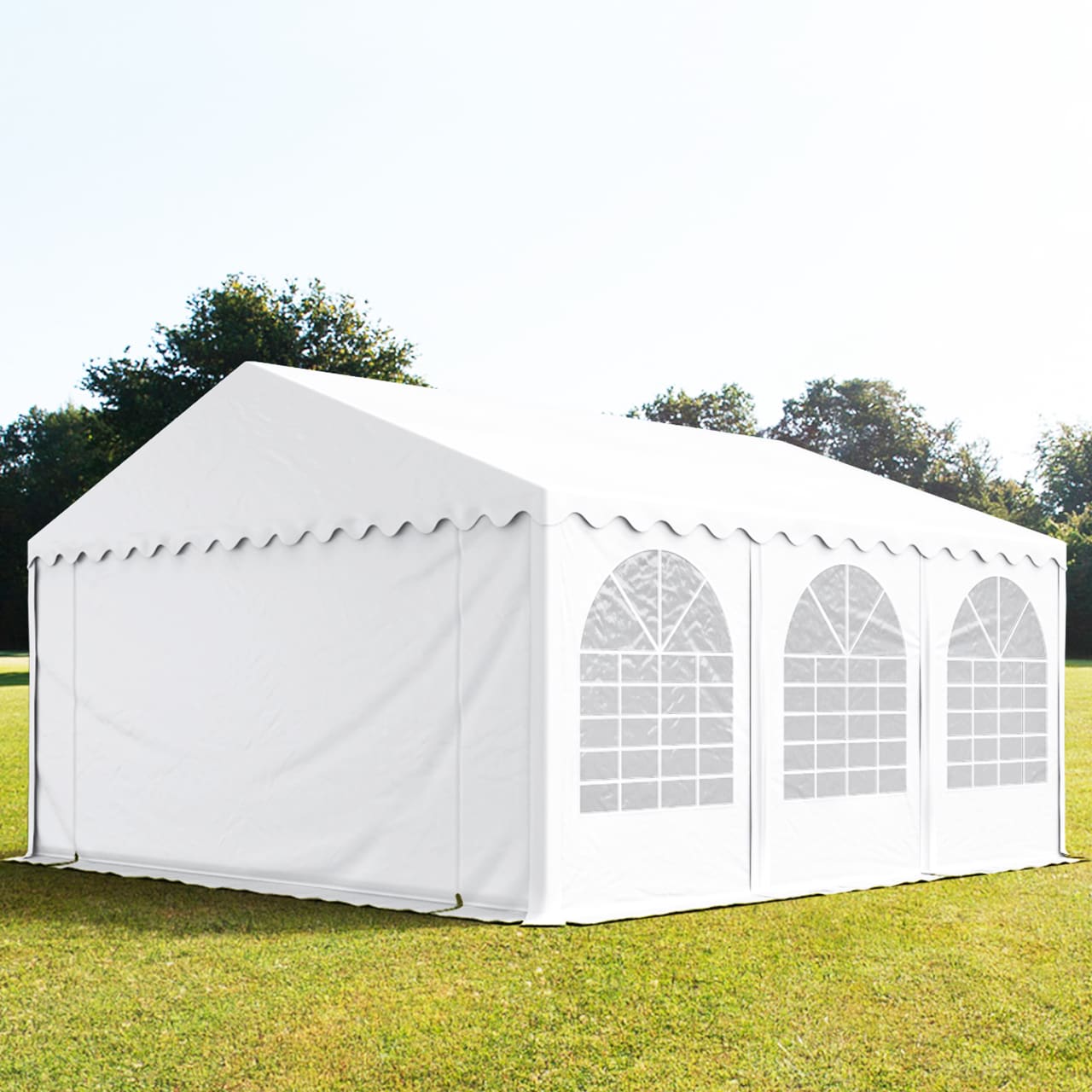 5x6m Marquee white PVC 800 PRO party tent, event shelter