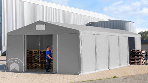 Storage tent for managing stock