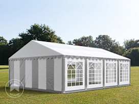 5x8m Marquee / Party tent, PVC 700, grey-white