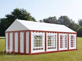 4x8m Marquee / Party tent, PVC 700, red-white 4x8m Marquee / Party tent, PVC 700, red-white