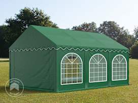 3x6m Marquee / Party tent w. ground frame, PVC 750, dark green 3x6m Marquee / Party tent w. ground frame, PVC 750, dark green