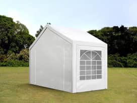 10x7 ft Party Tent, PE 350, White