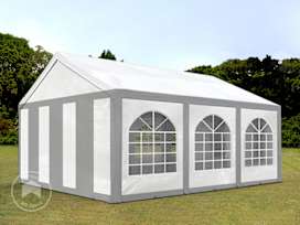 4x6m Marquee / Party tent, PE 450, grey-white 4x6m Marquee / Party tent, PE 450, grey-white