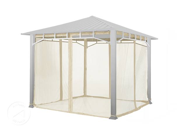 Mosquito net (4-piece) for garden gazebo Sunset Superior, 3x3m, champagne Mosquito net (4-piece) for garden gazebo Sunset Superior, 3x3m, champagne