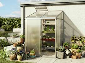 151 x 147 cm Lean-to greenhouse