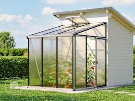 199 x 194 cm Lean-to greenhouse