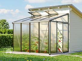 263 x 194 cm Lean-to greenhouse