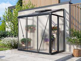 199 x 132 cm Lean-to greenhouse