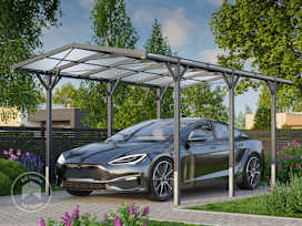 2.85x5.05m Carport, anthracite grey