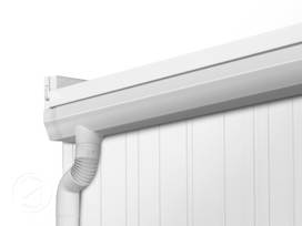 Rain gutter set for Garden shed Manuel 2922
